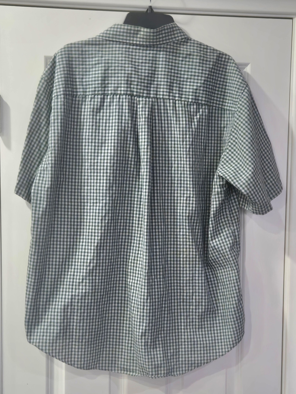 Arrow Short-Sleeve Green Gingham Button-Down Shirt - Picture 2 of 6